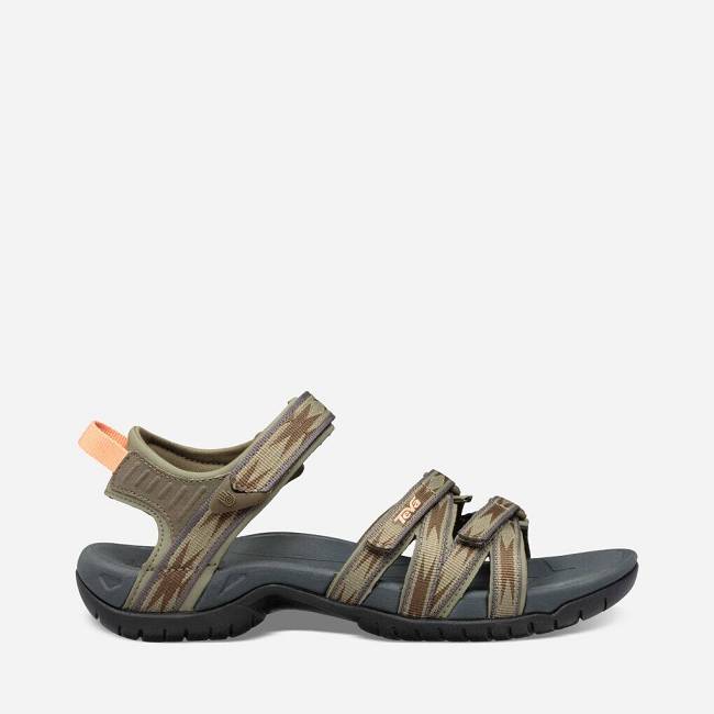 Teva Women's Tirra Walking Sandals 3085-294 Halcon Burnt Olive Sale UK